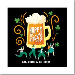 happy st patricks day Posters and Art